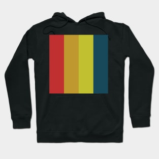 colorful stripe pattern Hoodie